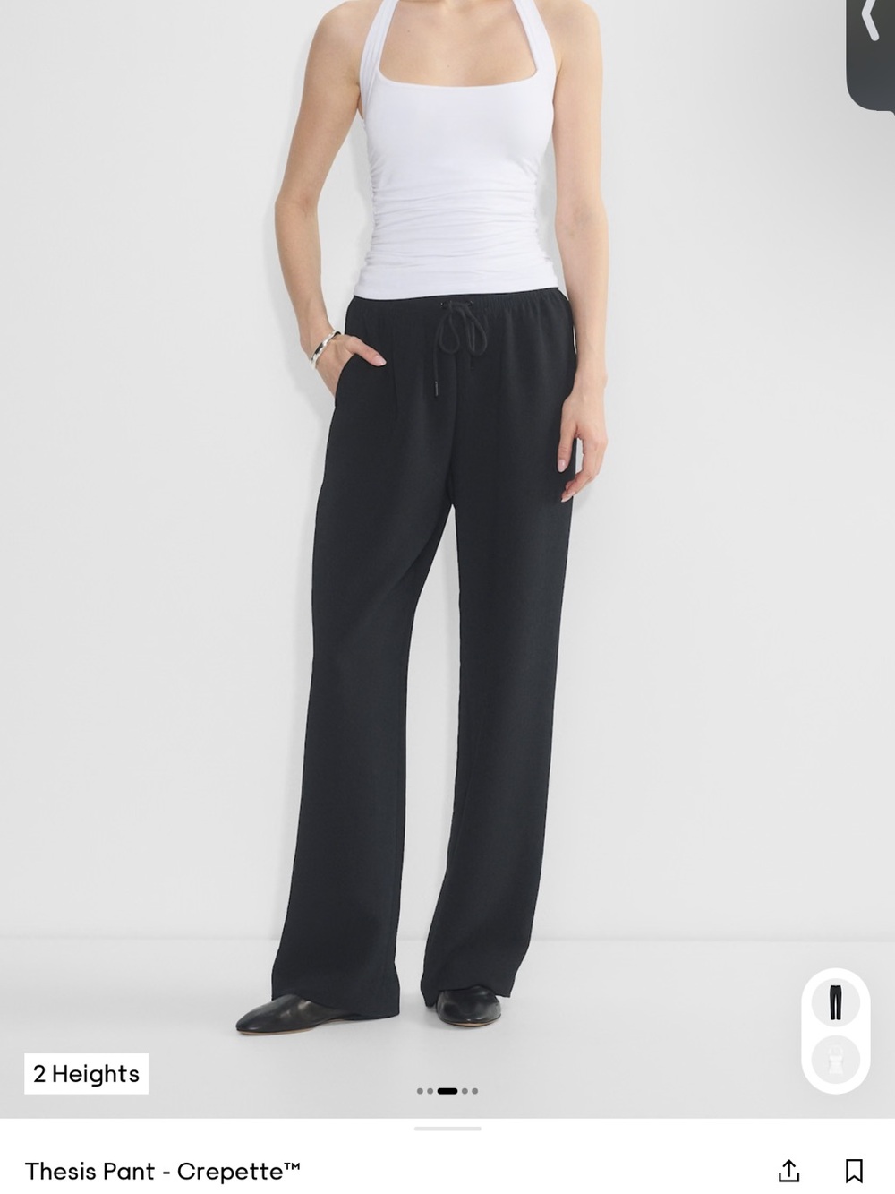 *NEW* Aritzia Black Woman’s Drawstring Tapered Pants